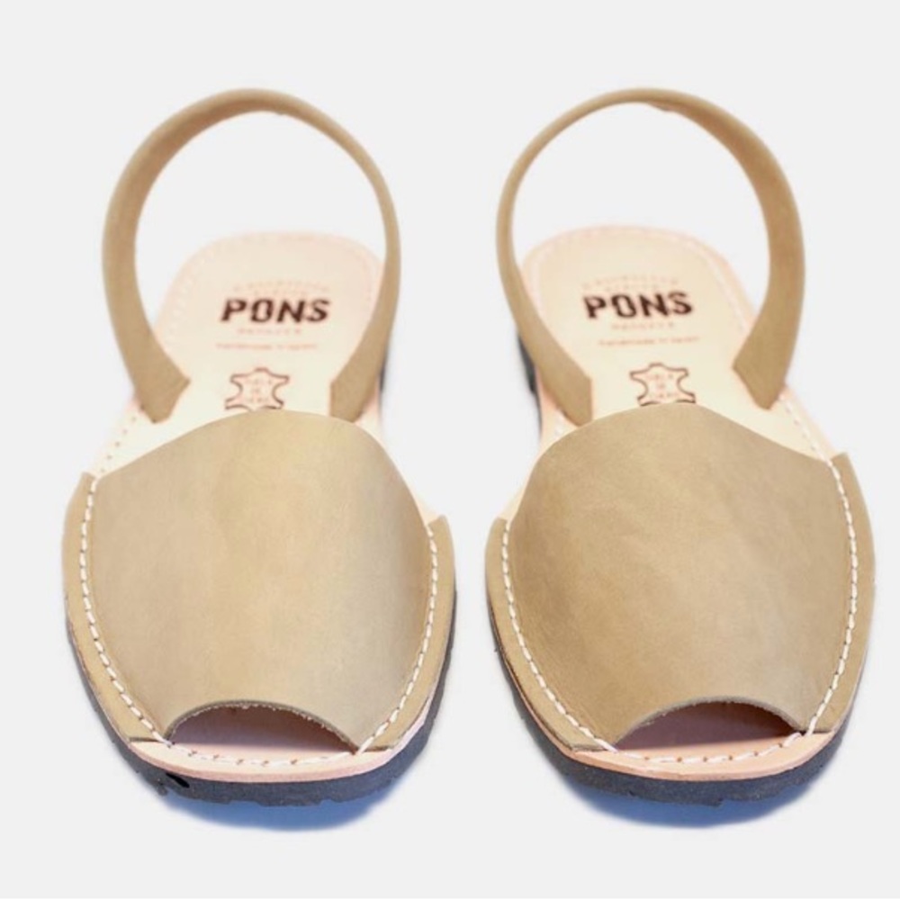 PONS Leather Sandals/ Made in Spain- brand new/ never worn